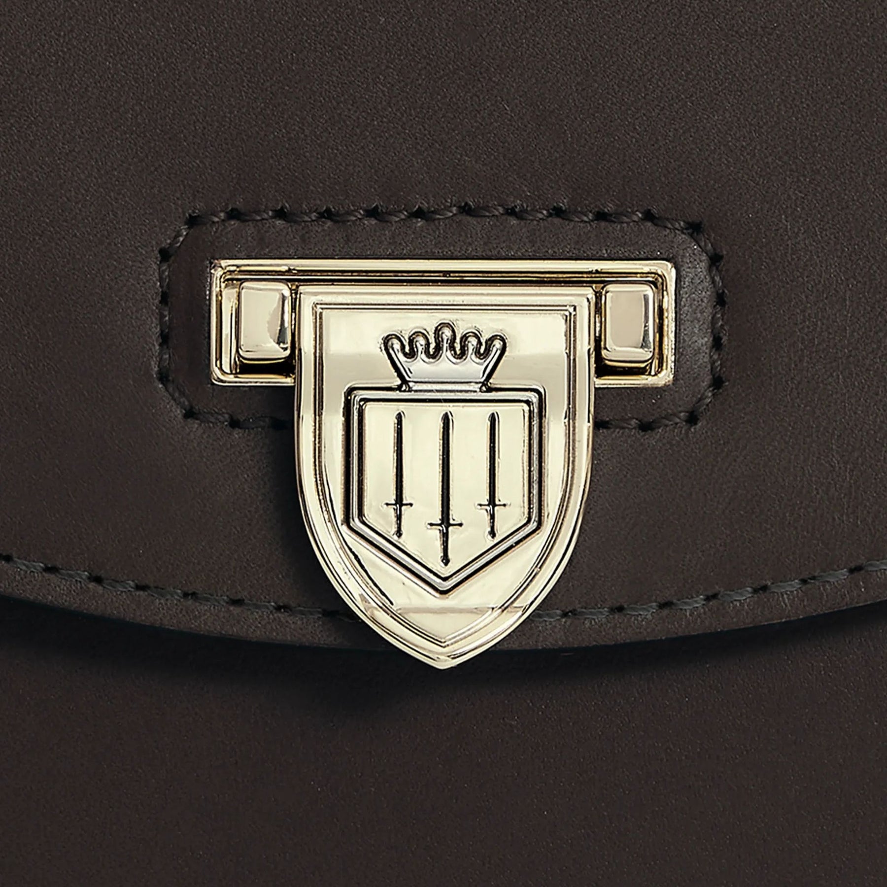 Fairfax & Favor Blenheim Leather Mini Handbag in Mahogany