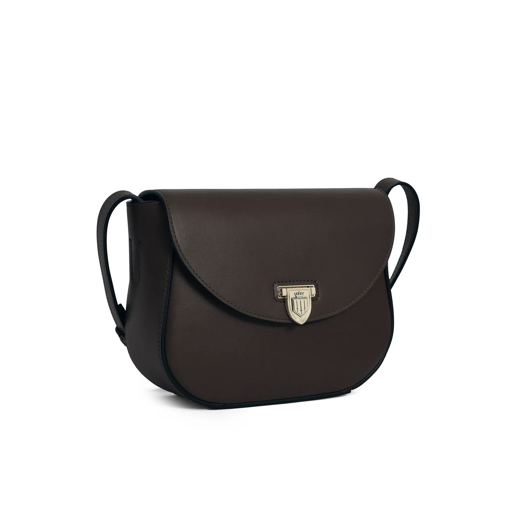 Fairfax & Favor Blenheim Leather Saddle Bag in Mahogany