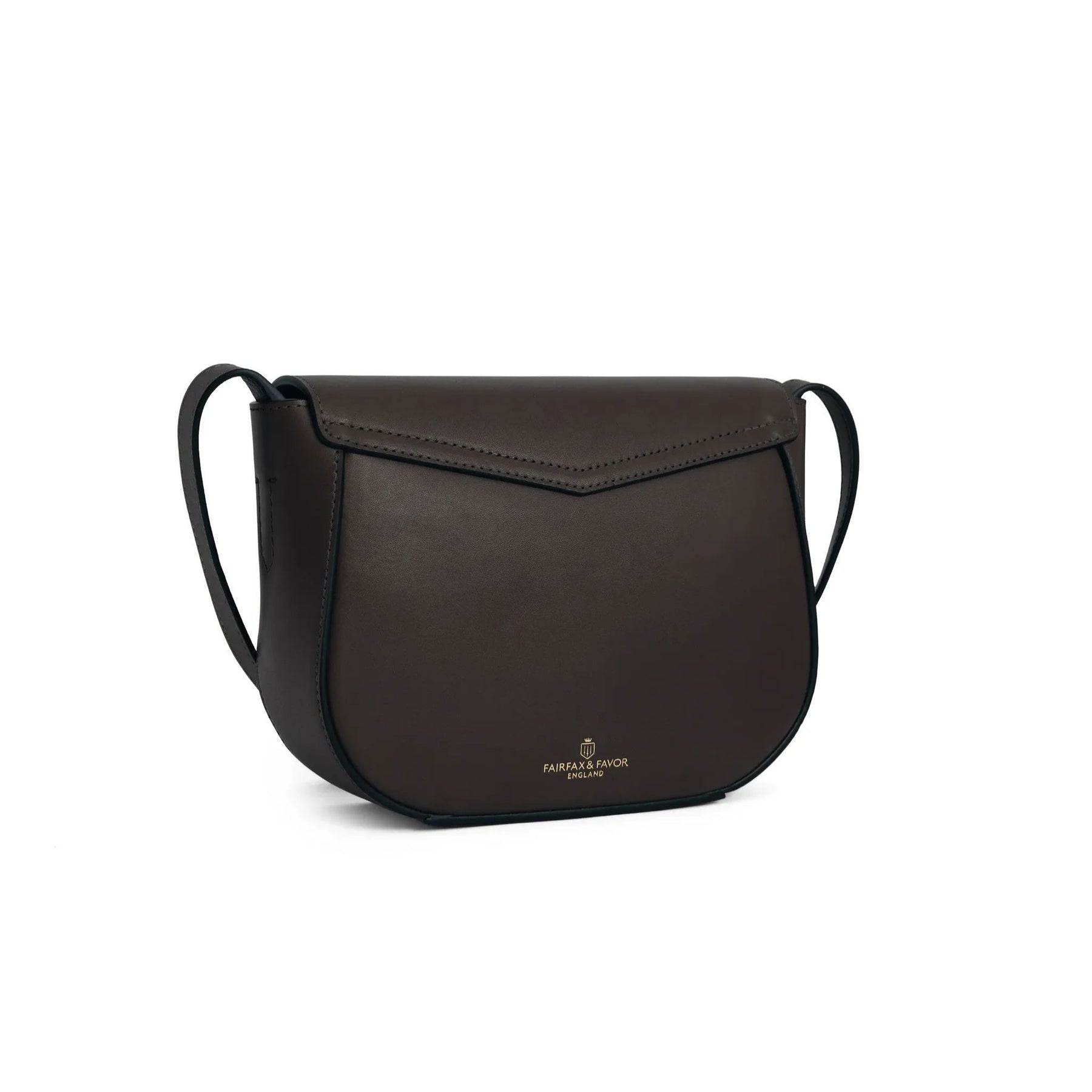 Fairfax & Favor Blenheim Leather Saddle Bag in Mahogany