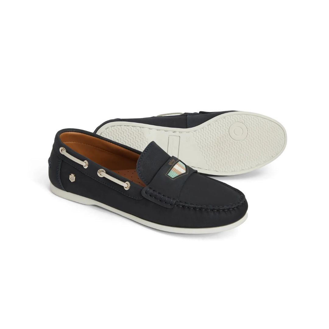 Fairfax & Favor Boston Deck Shoes in Navy & Mint