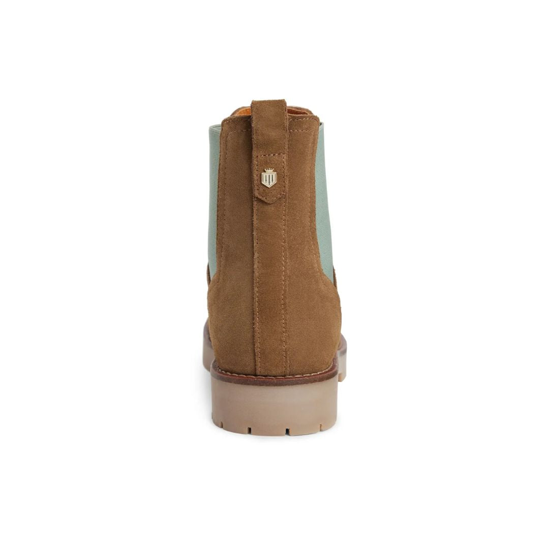 Fairfax & Favor Boudica Ankle Boot in Tan & Mint