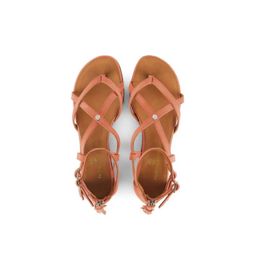 Fairfax & Favor Brancaster Sandal in Melon