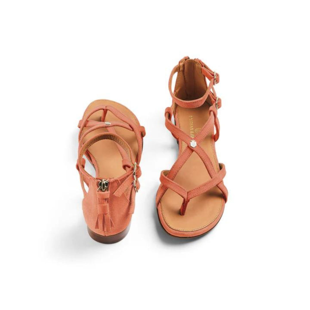 Fairfax & Favor Brancaster Sandal in Melon