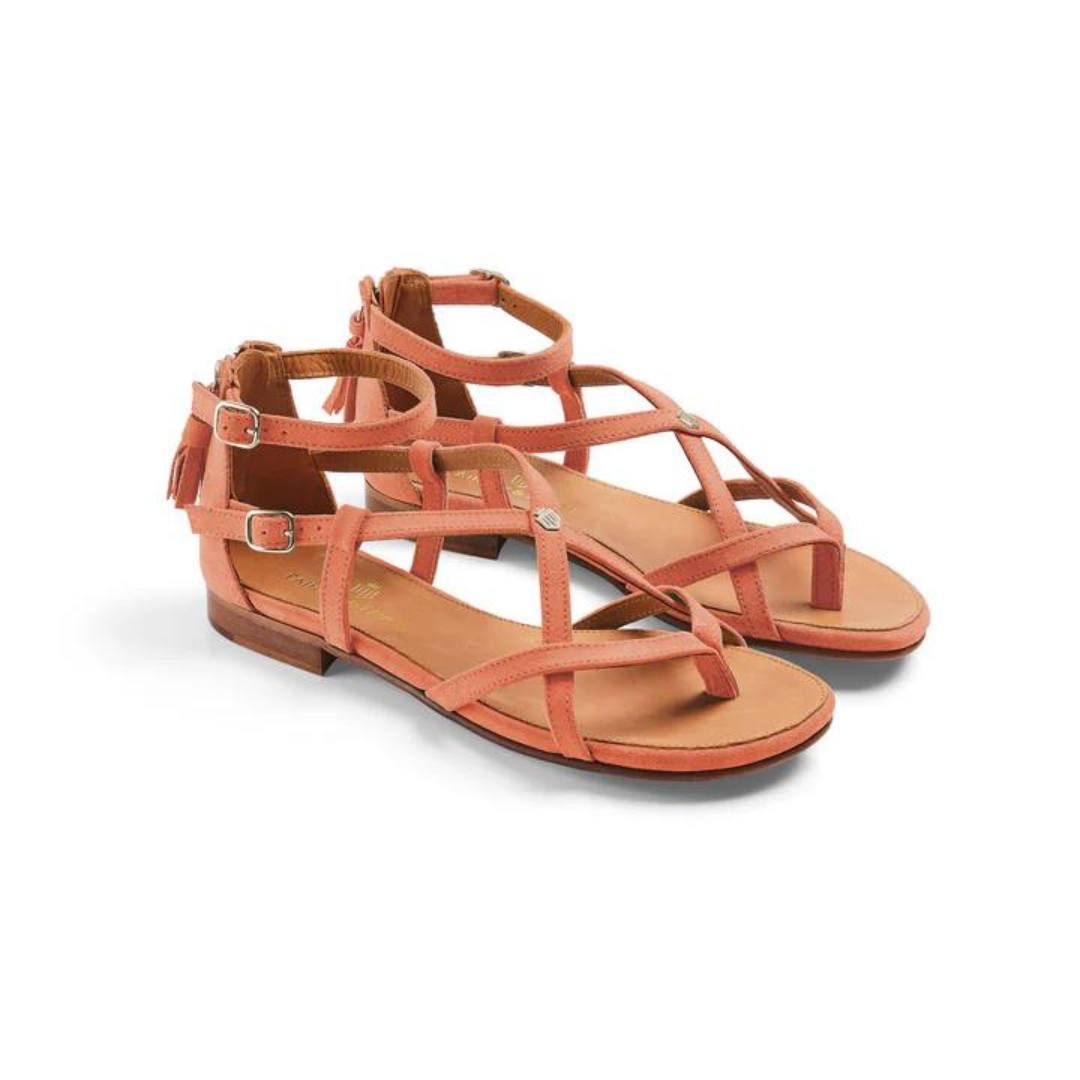 Fairfax & Favor Brancaster Sandal in Melon