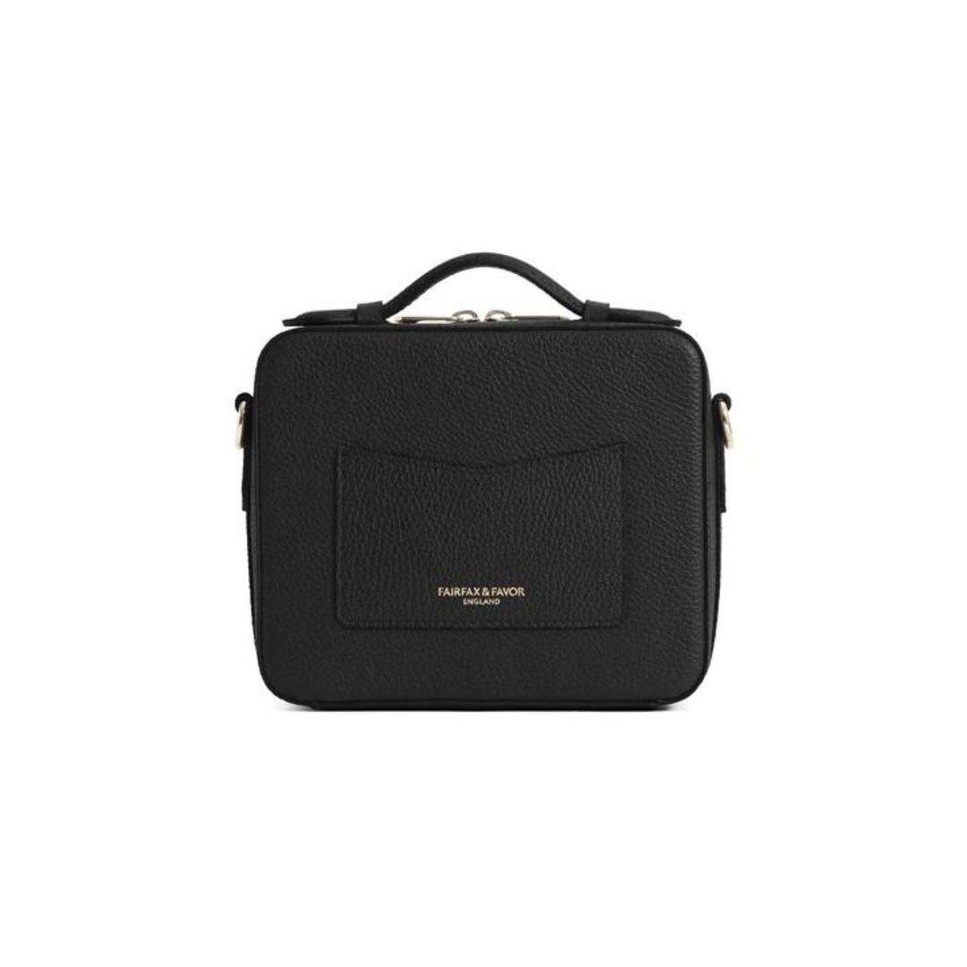 Fairfax & Favor Buckingham Crossbody Leather Bag in Black