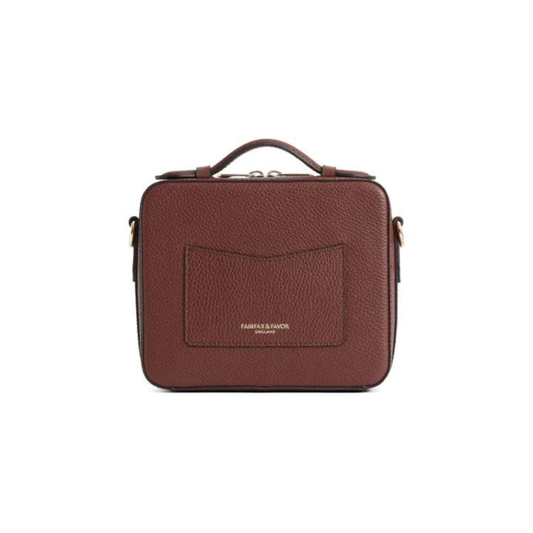 Fairfax & Favor Buckingham Crossbody Leather Bag in Burgundy