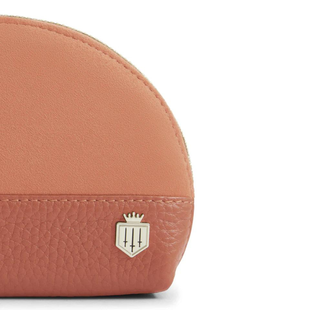 Fairfax & Favor Chiltern Suede Coin Purse in Melon