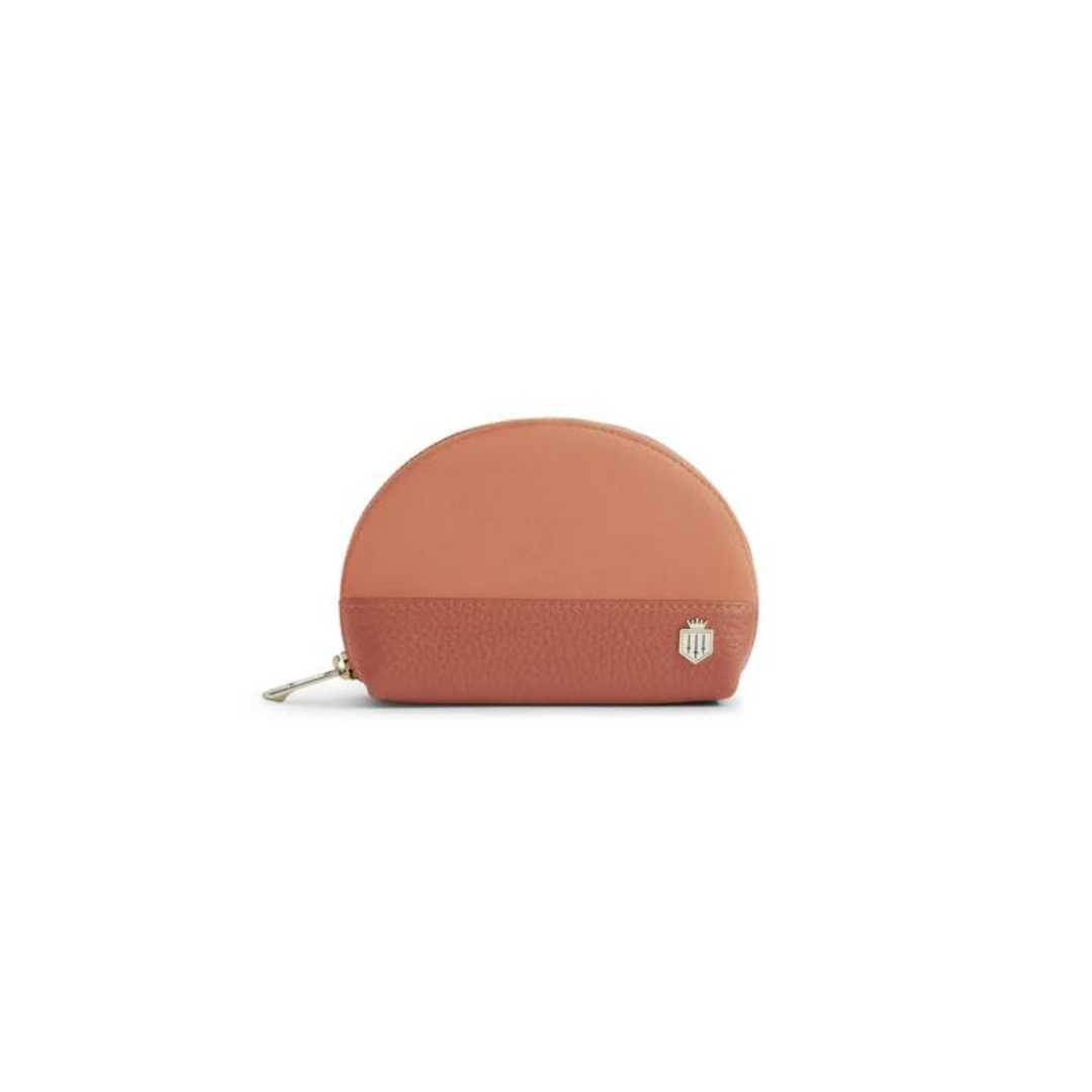 Fairfax & Favor Chiltern Suede Coin Purse in Melon