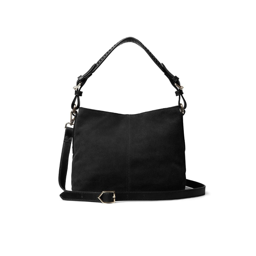 Fairfax & Favor Mini Tetbury Suede Tote Bag in Black