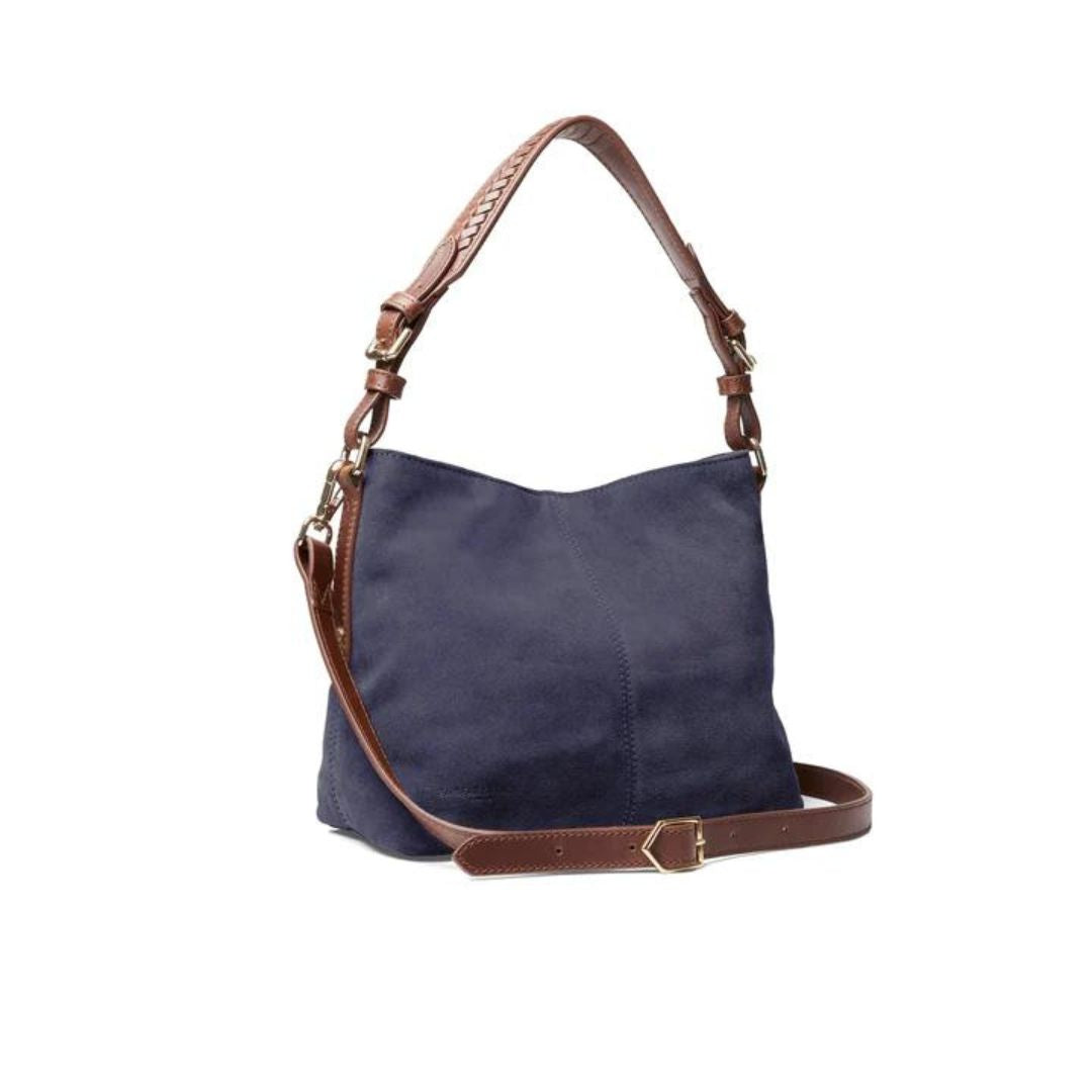 Fairfax & Favor Mini Tetbury Suede Tote Bag in Ink