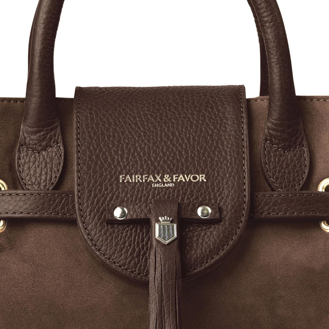 Fairfax & Favor Mini Windsor Handbag in Chocolate