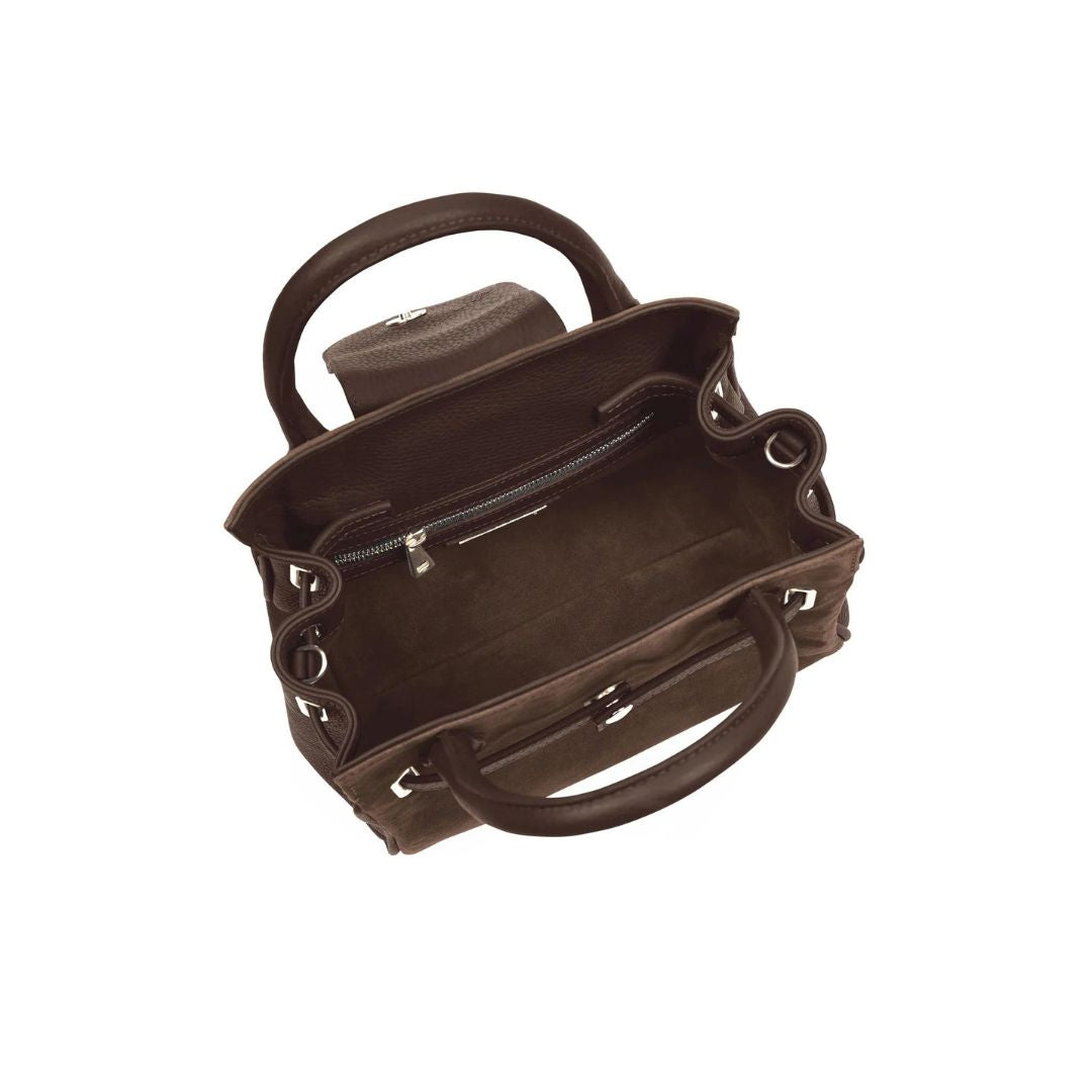 Fairfax & Favor Mini Windsor Handbag in Chocolate