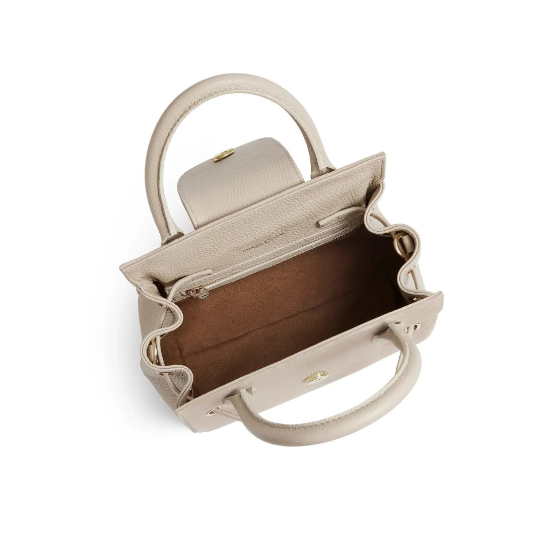 Fairfax & Favor Mini Windsor Handbag in Stone