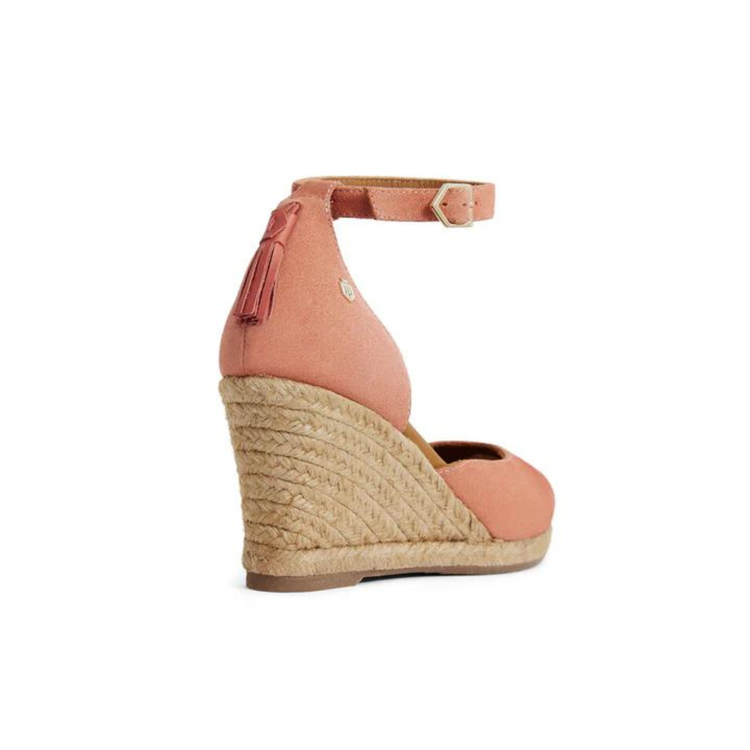 Fairfax & Favor Monaco Espadrille Wedge in Melon