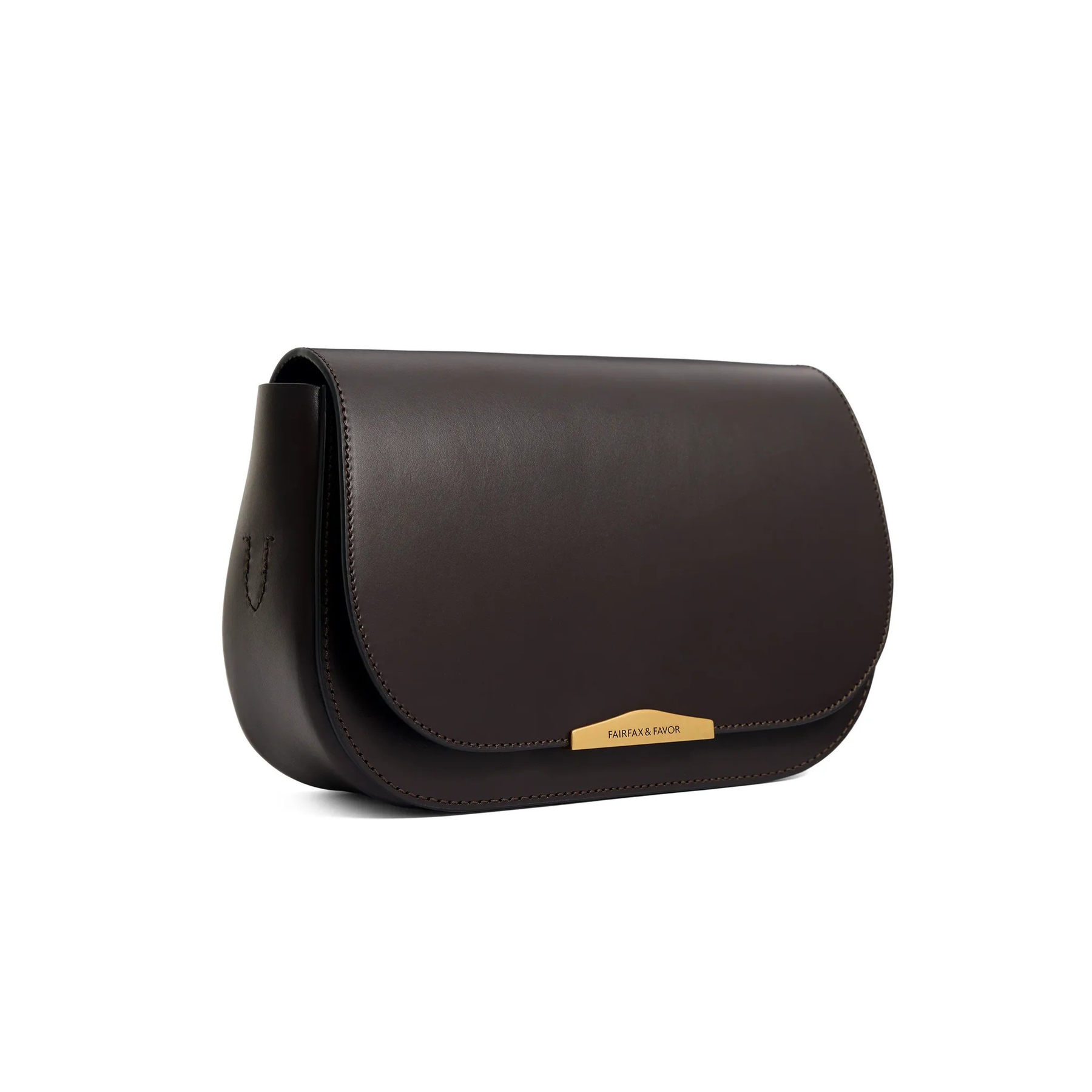 Fairfax & Favor Rye Leather Crossbody Bag in Mahogany