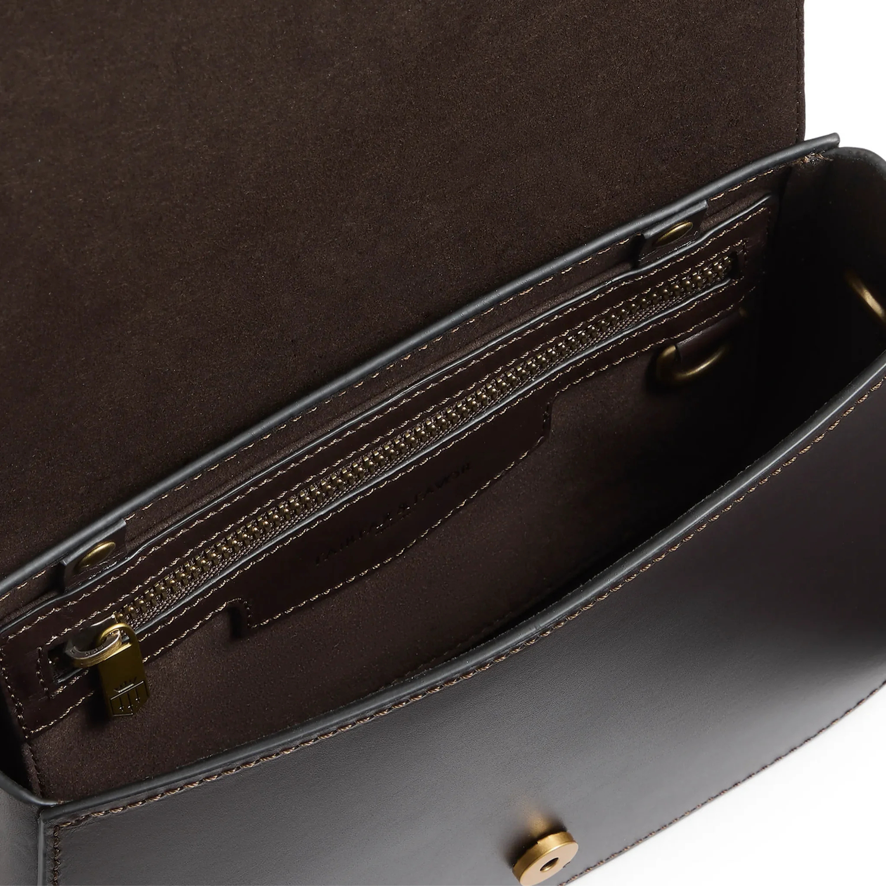 Fairfax & Favor Rye Leather Crossbody Bag in Mahogany