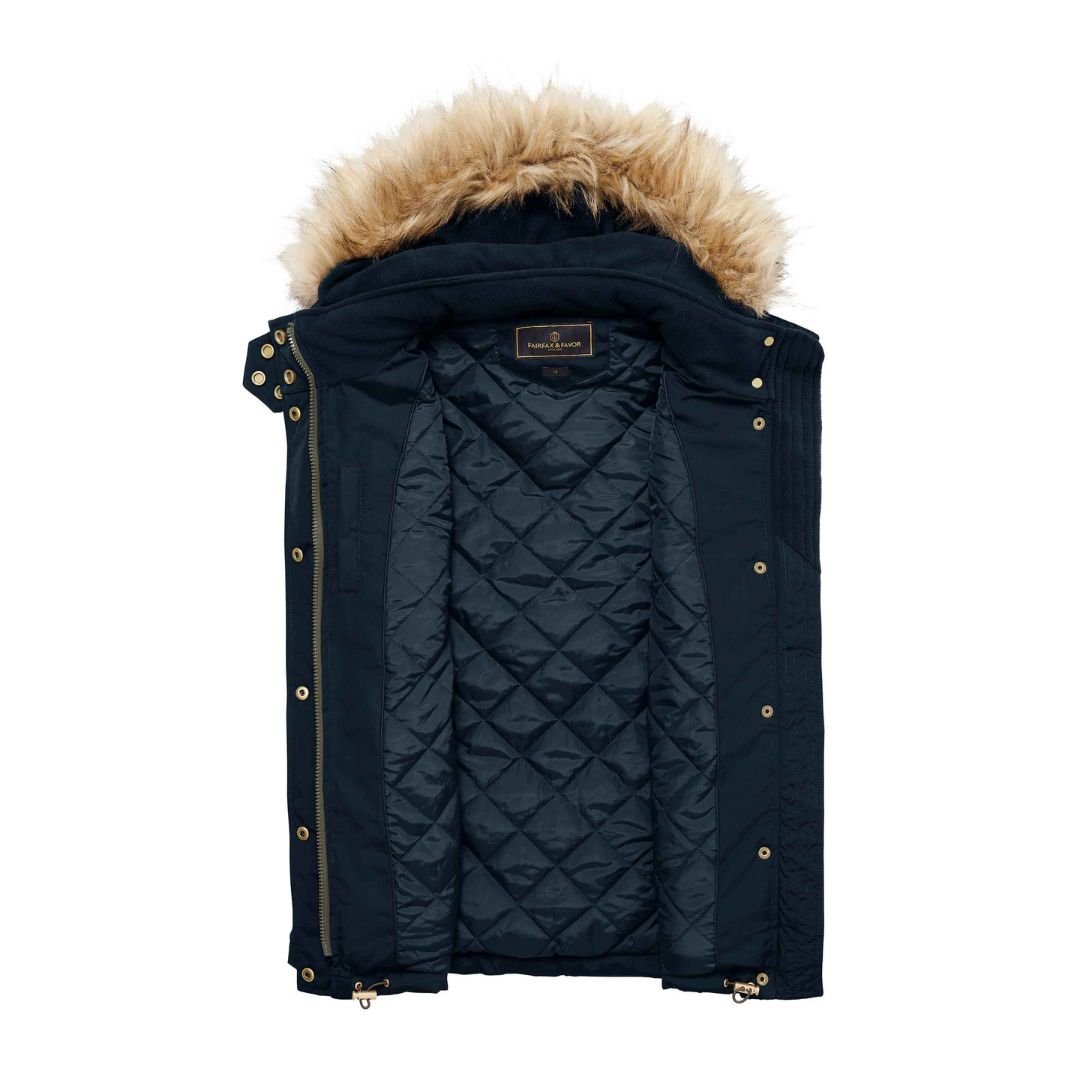 Fairfax & Favor Women's Charlotte Padded Gilet in Navy