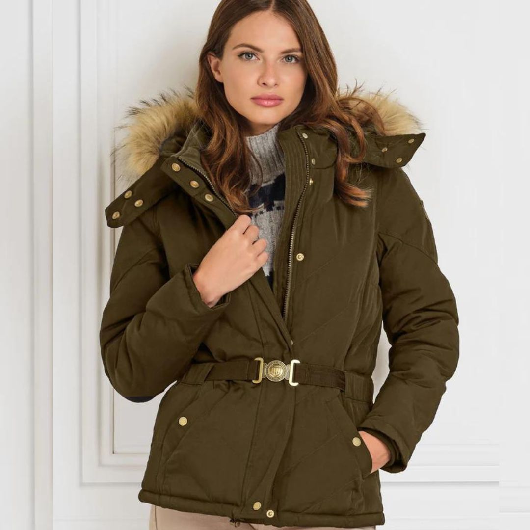 Fairfax & Favor Women's Charlotte Padded Jacket in Khaki