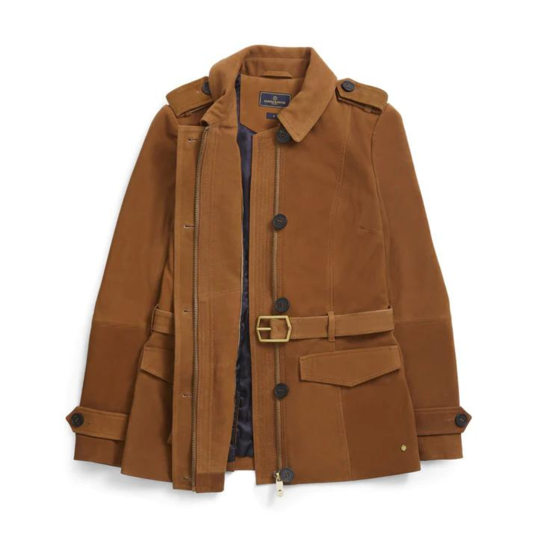 Fairfax & Favor Women's Frances Suede Jacket in Tan