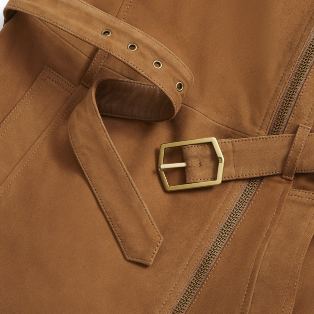 Fairfax & Favor Women's Primrose Suede Gilet in Tan