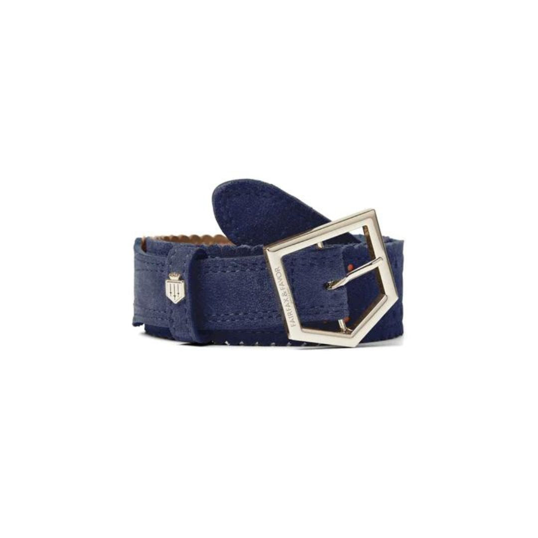 Fairfax & Favor Women's Regina Suede Belt in Ink