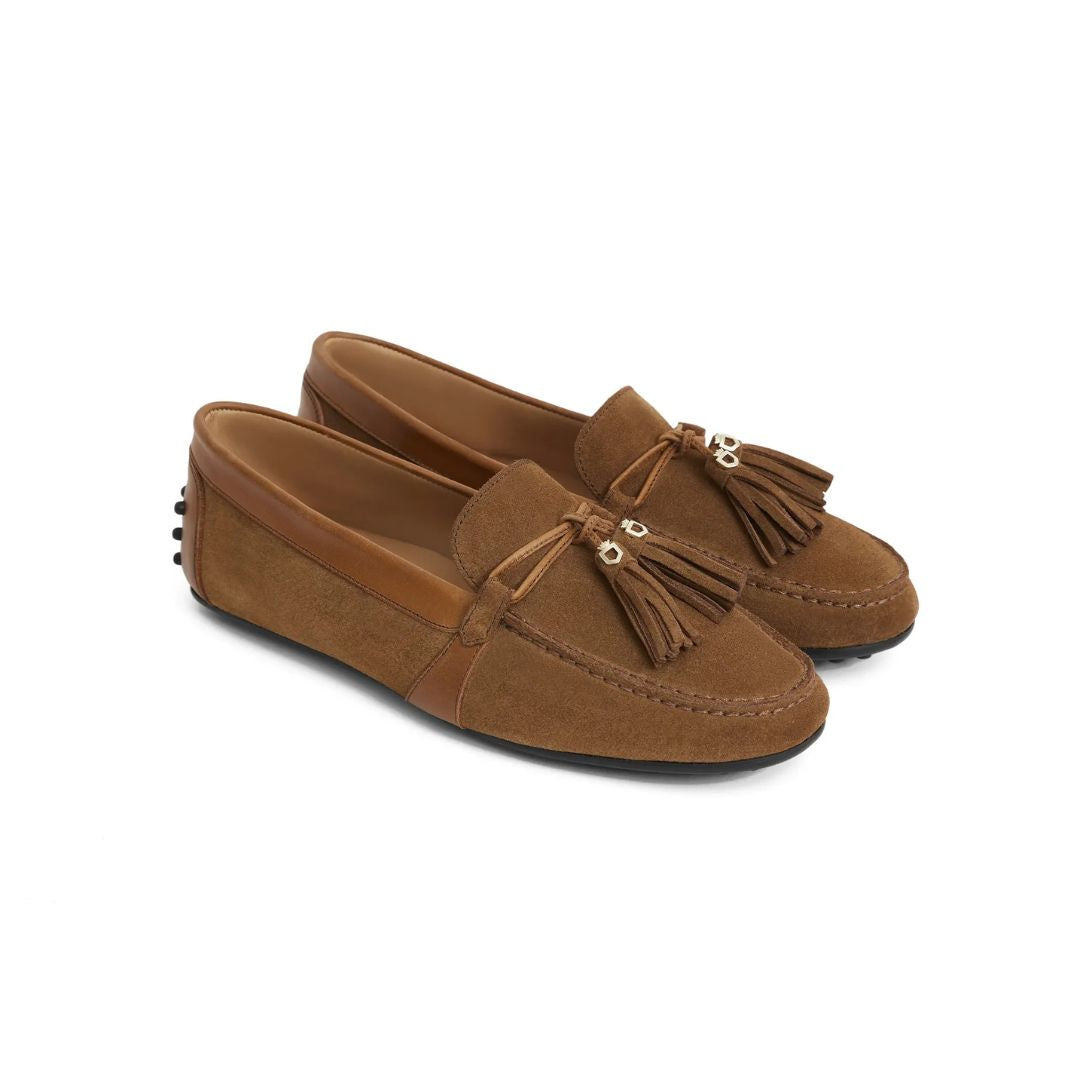 Fairfax & Favor Women's Rutland Driving Shoes in Tan