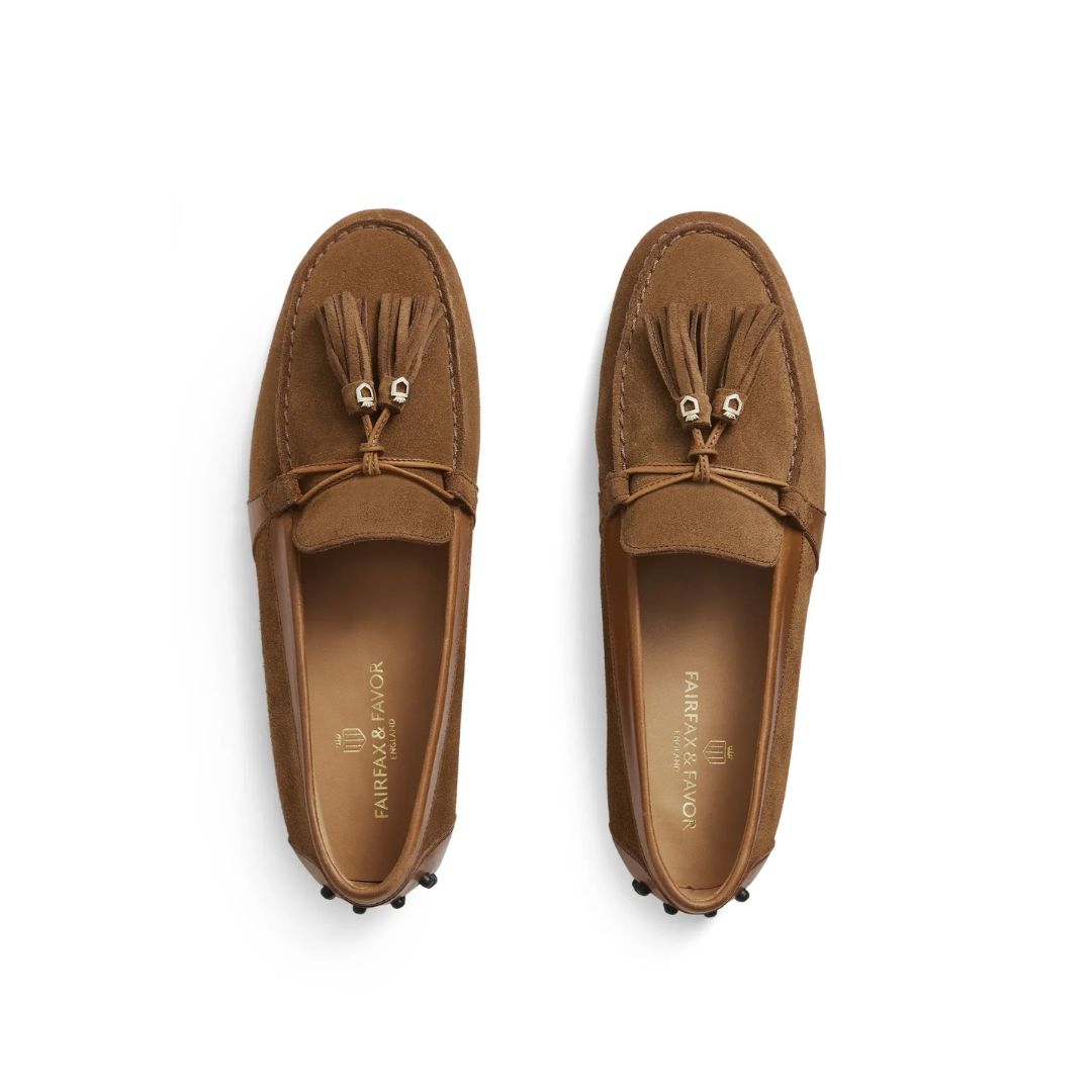 Fairfax & Favor Women's Rutland Driving Shoes in Tan