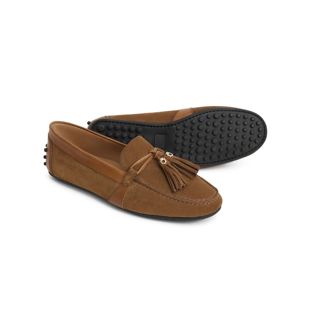 Fairfax & Favor Women's Rutland Driving Shoes in Tan