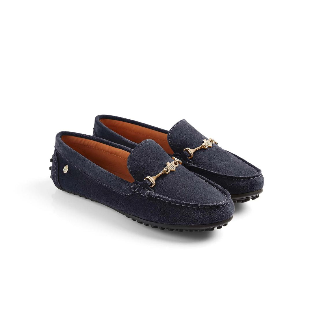 Fairfax & Favor Women's Trinity Driving Shoes in Navy