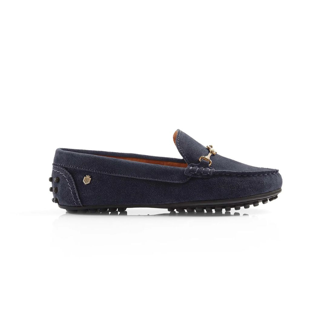 Fairfax & Favor Women's Trinity Driving Shoes in Navy