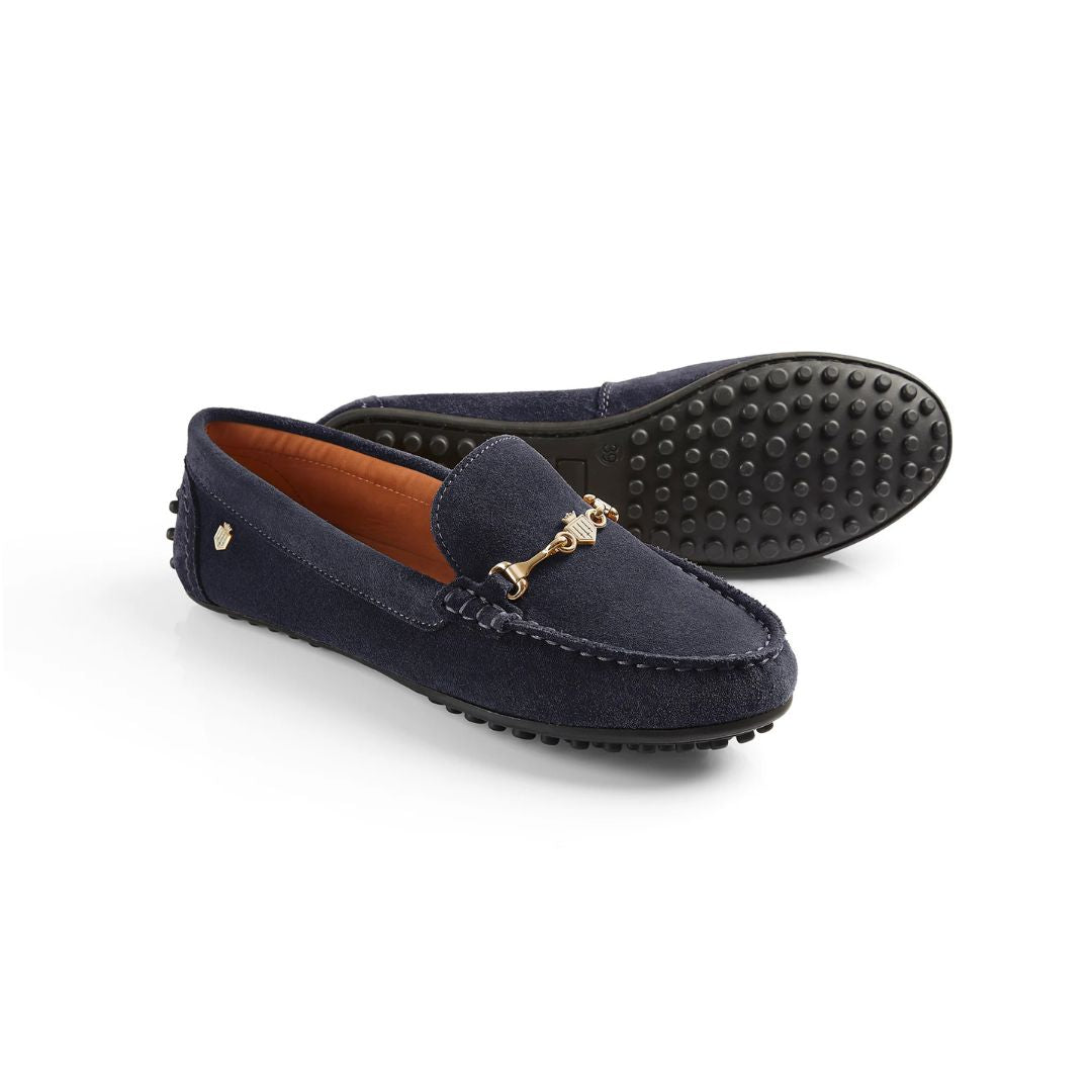Fairfax & Favor Women's Trinity Driving Shoes in Navy