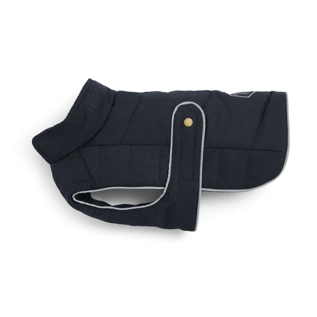 Fairfax & Favor Charlotte Padded Dog Coat in Navy