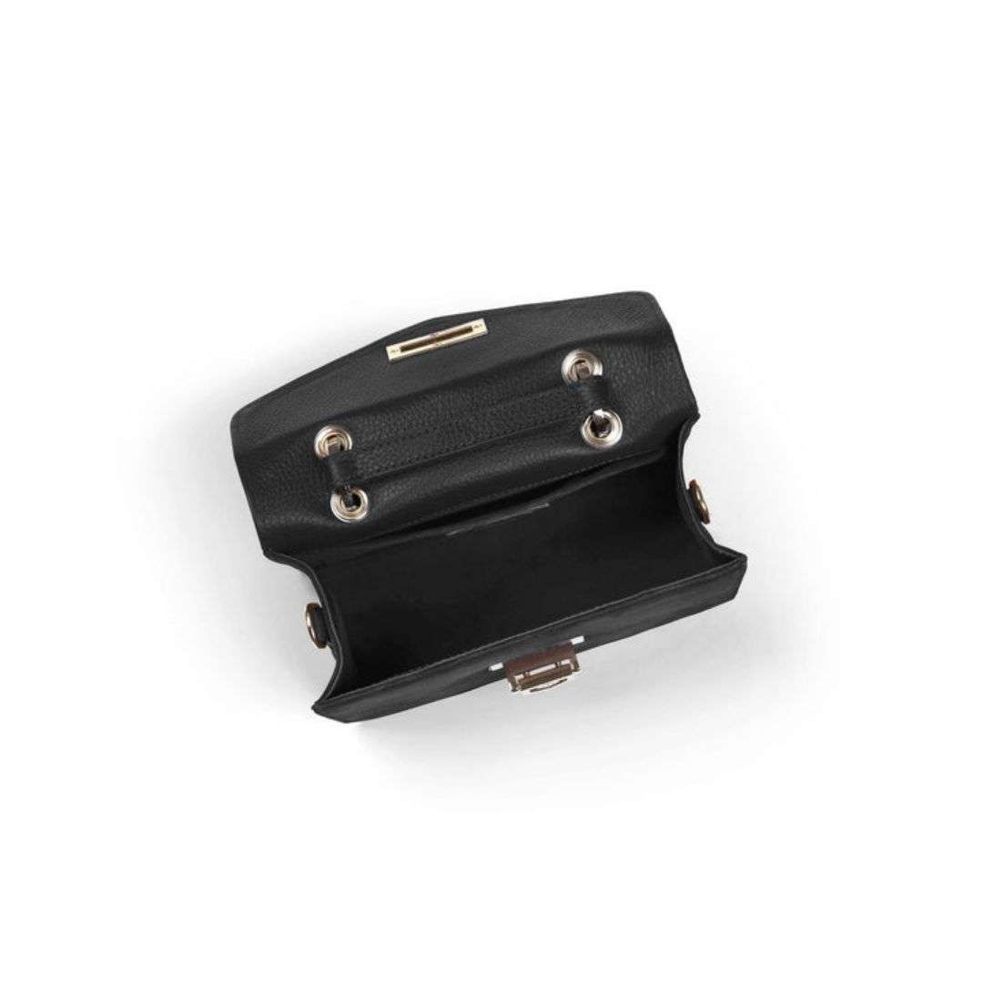 Fairfax & Favor Loxley Mini Crossbody Bag in Black Suede