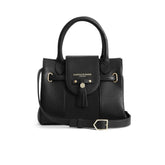 Fairfax & Favor Mini Windsor Handbag in Black Leather