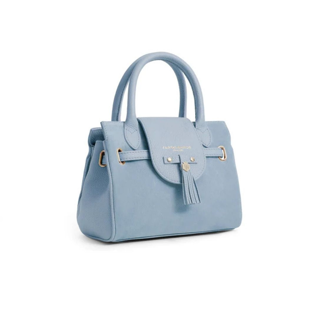 Fairfax & Favor Mini Windsor Handbag in Sky Blue