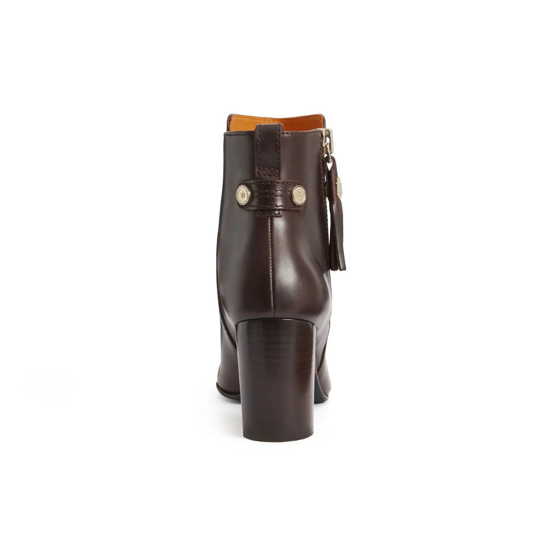 Fairfax & Favor Oakham Leather Ankle Boot in Mahogany