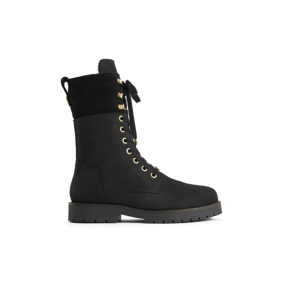 Fairfax & Favor Shearling Lined Anglesey Boots in Black