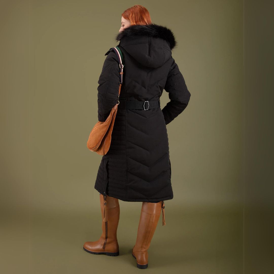 Fairfax & Favor Women's Charlotte Padded Long Coat in Black