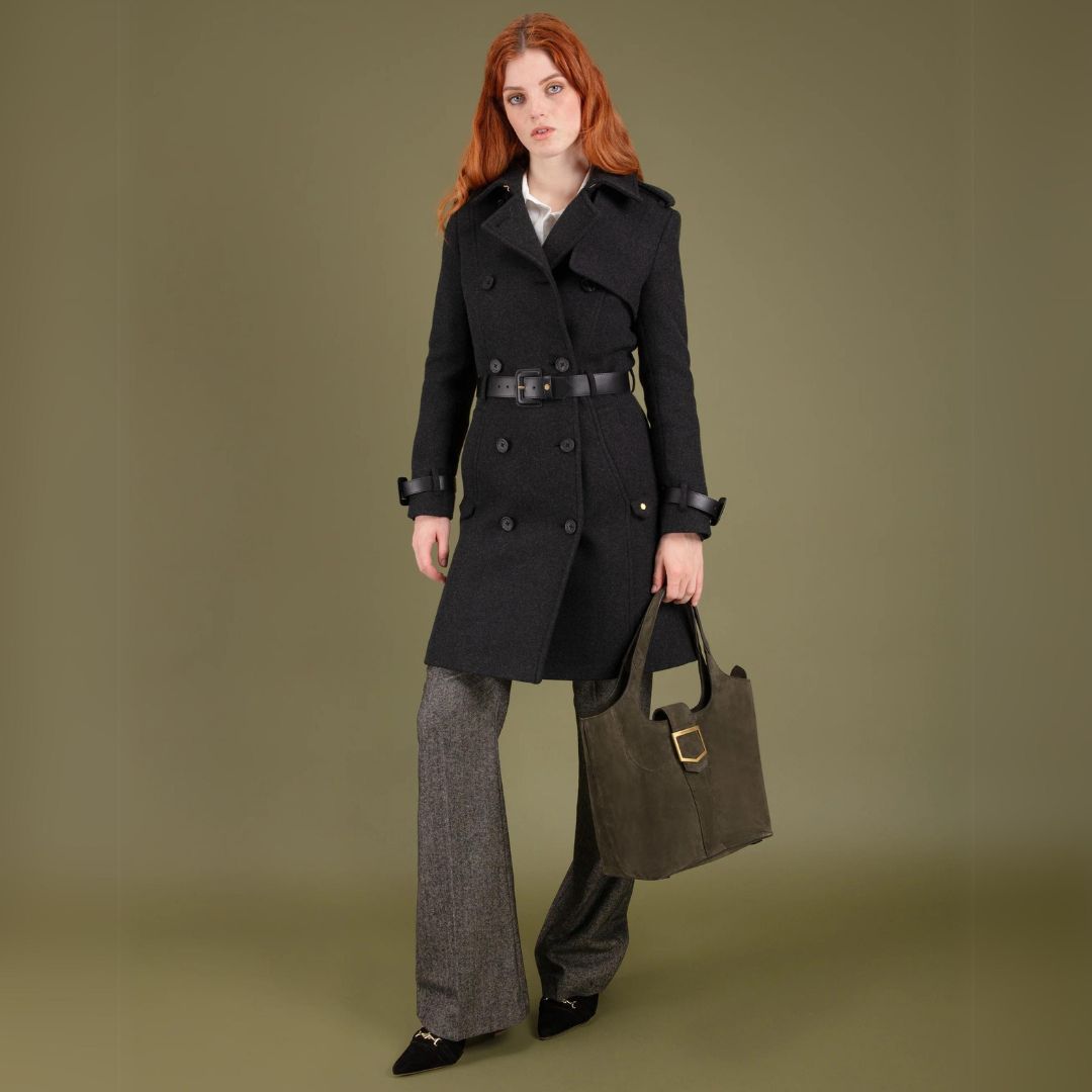 Fairfax & Favor Women's Sophia Trench Coat in Charcoal