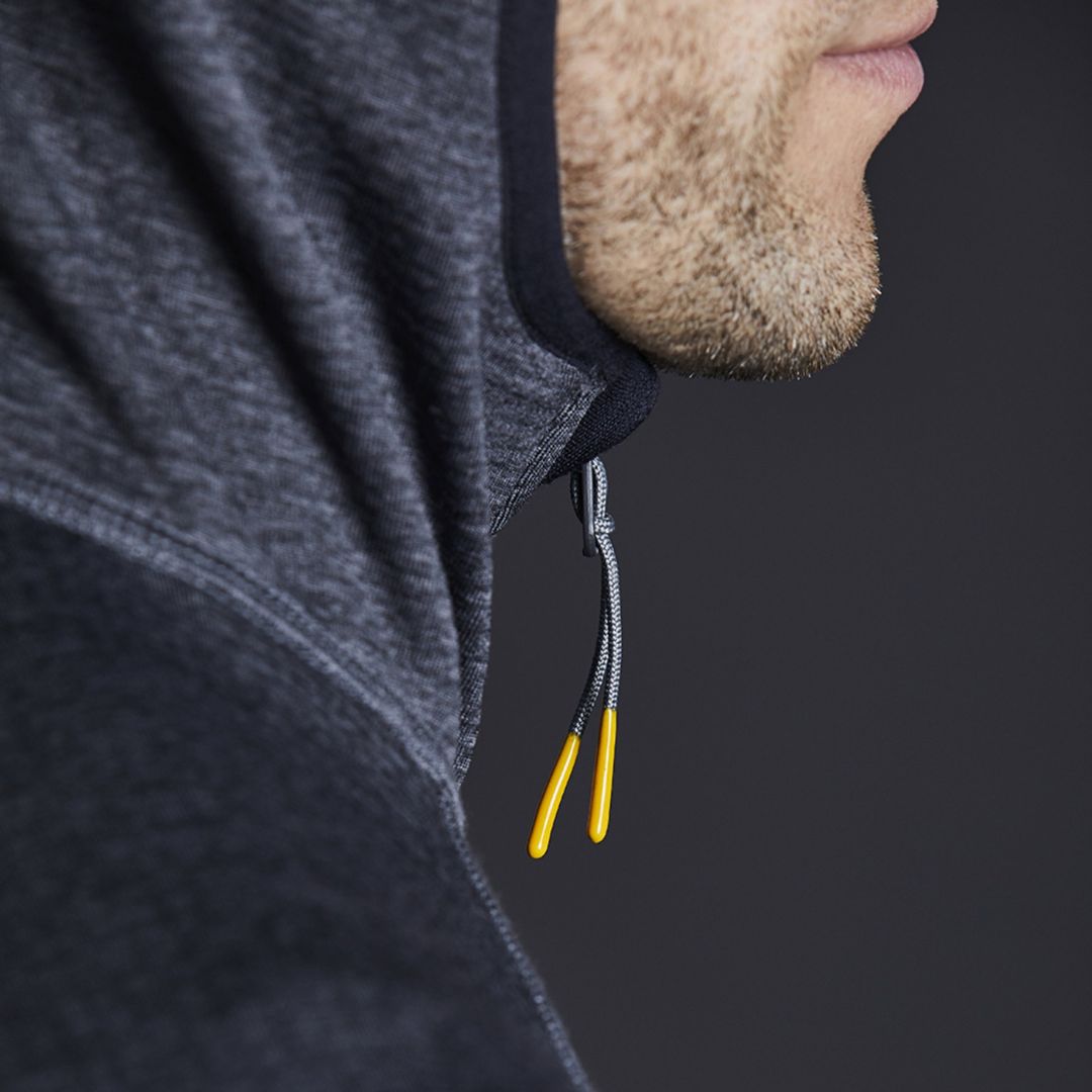 Gill Unisex Dart Hoodie Jacket in Steel Grey