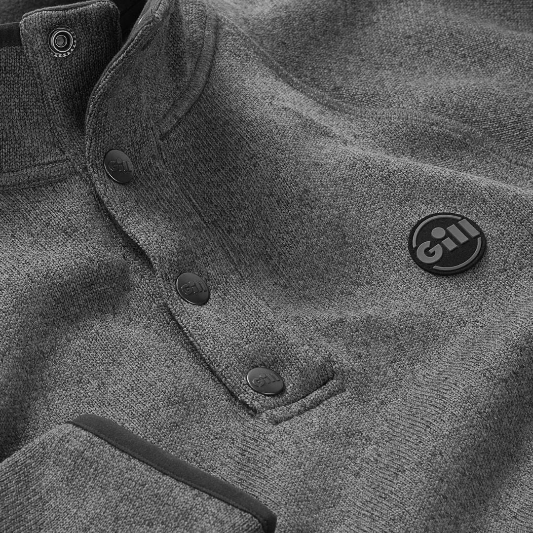 Gill Unisex Fisher Fleece Jumper in Iron
