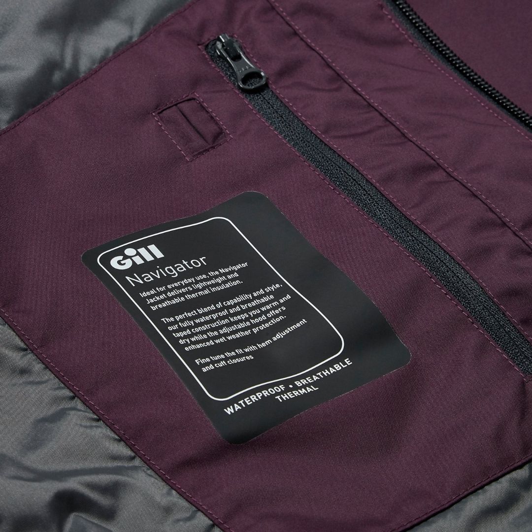 Gill Women's Navigator Sailing Jacket in Fig