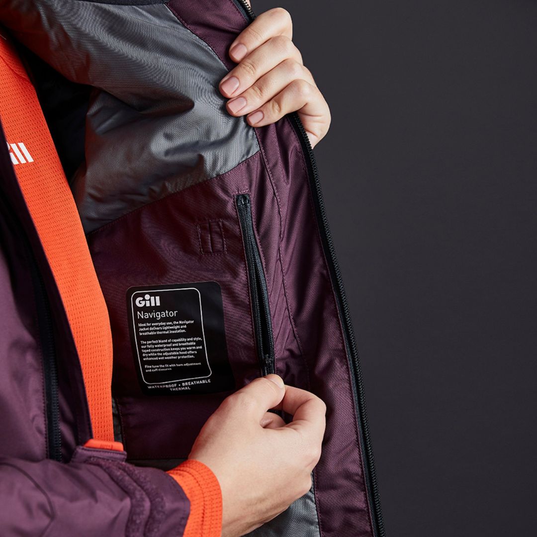 Gill Women's Navigator Sailing Jacket in Fig