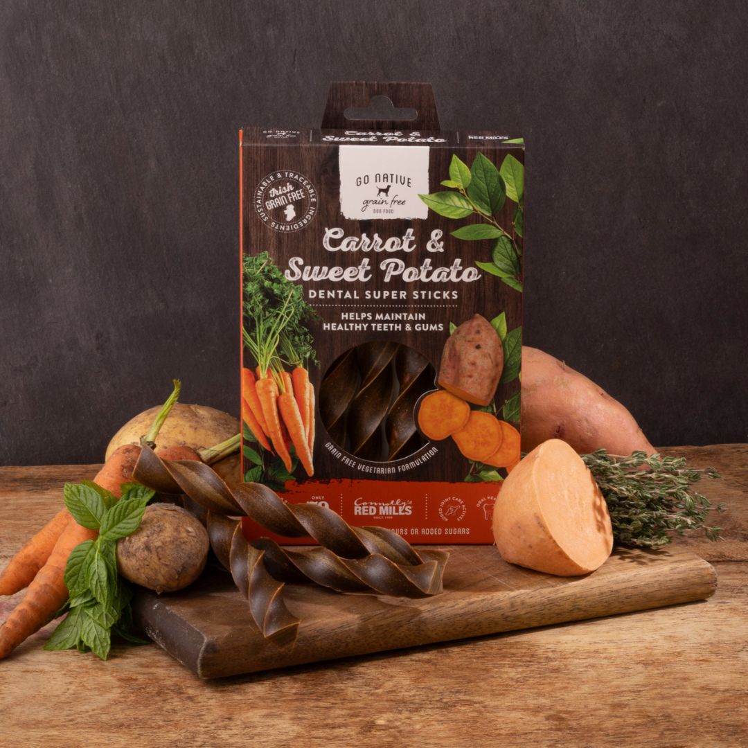 Go Native - Dog Dental Super Sticks with Carrot & Sweet Potato
