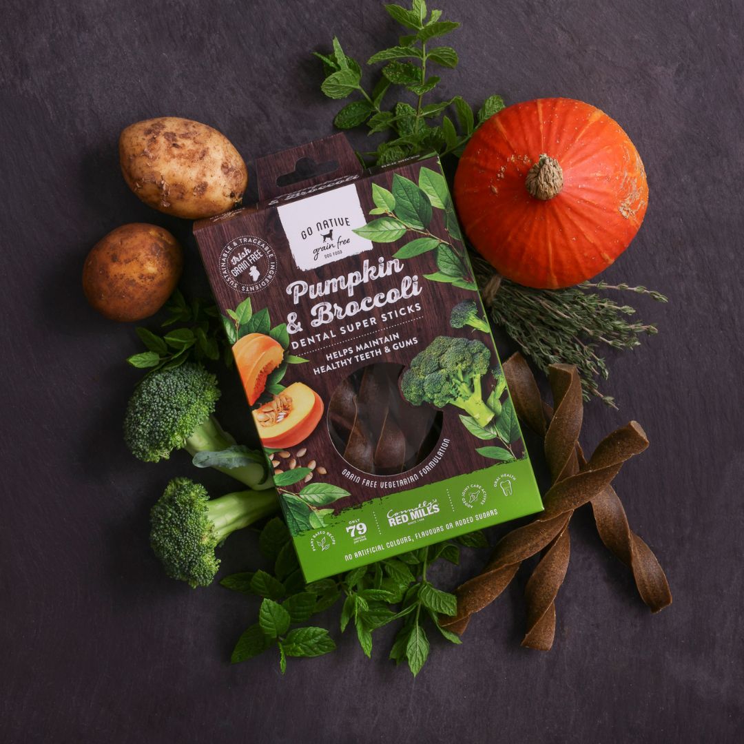 Go Native - Dog Dental Super Sticks with Pumpkin & Broccoli