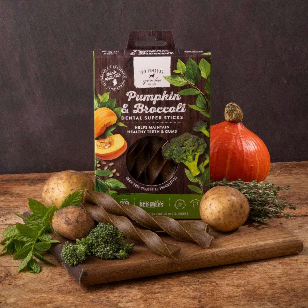 Go Native Dog Dental Sticks with Pumpkin & Broccoli
