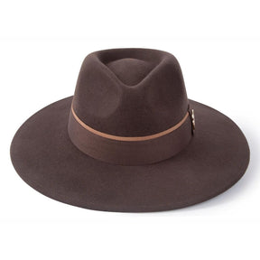Hicks & Brown Oxley Fedora in Dark Brown