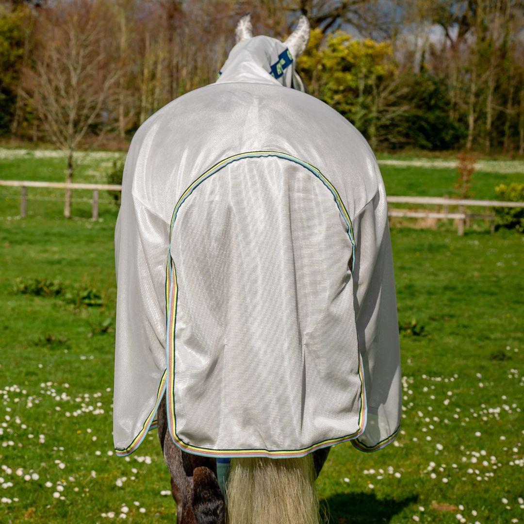 Horseware Amigo Bug Rug in Lunar Rock, Navy & Lime