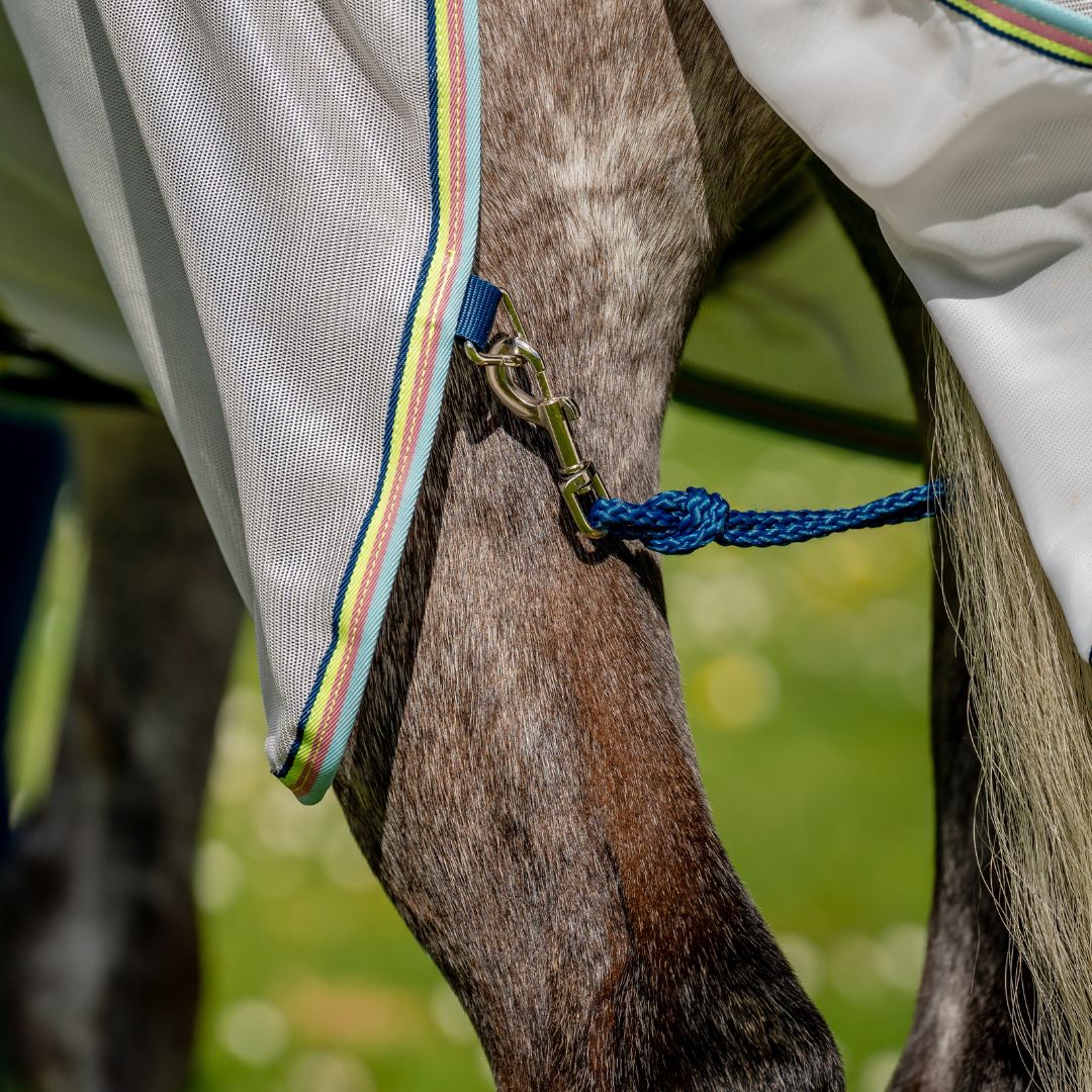 Horseware Amigo Bug Rug in Lunar Rock, Navy & Lime