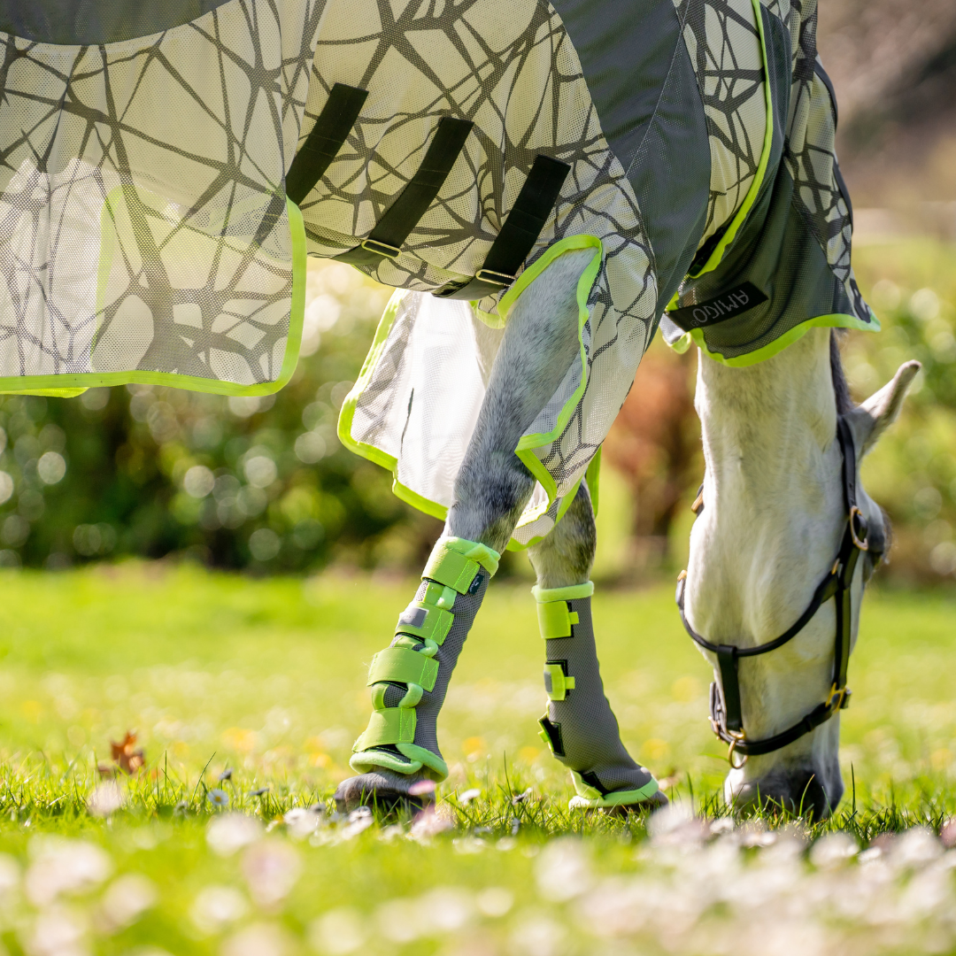 Horseware Amigo CamoFly Fly Sheet in Grey & Lime